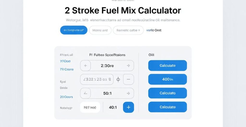 2 Stroke Fuel Mix Calculator Online
